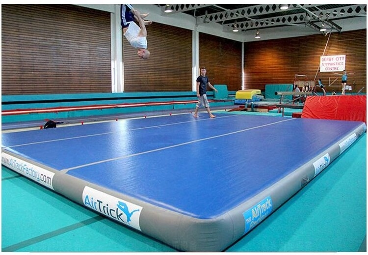 Cheap gymnastics equipment/gymnastics inflatable air track airtrack 6m