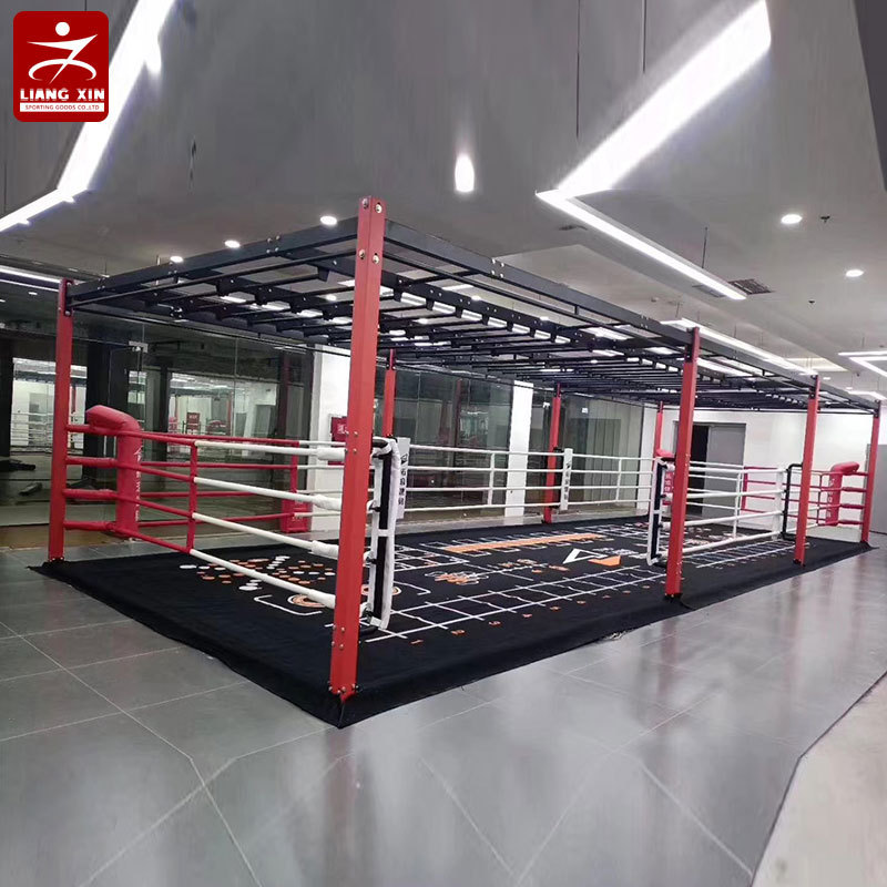 Black and white boxing ring juguete ring boxeo