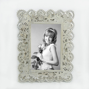 pewter antique photo frame german silver photo frame 4x6 photo frame