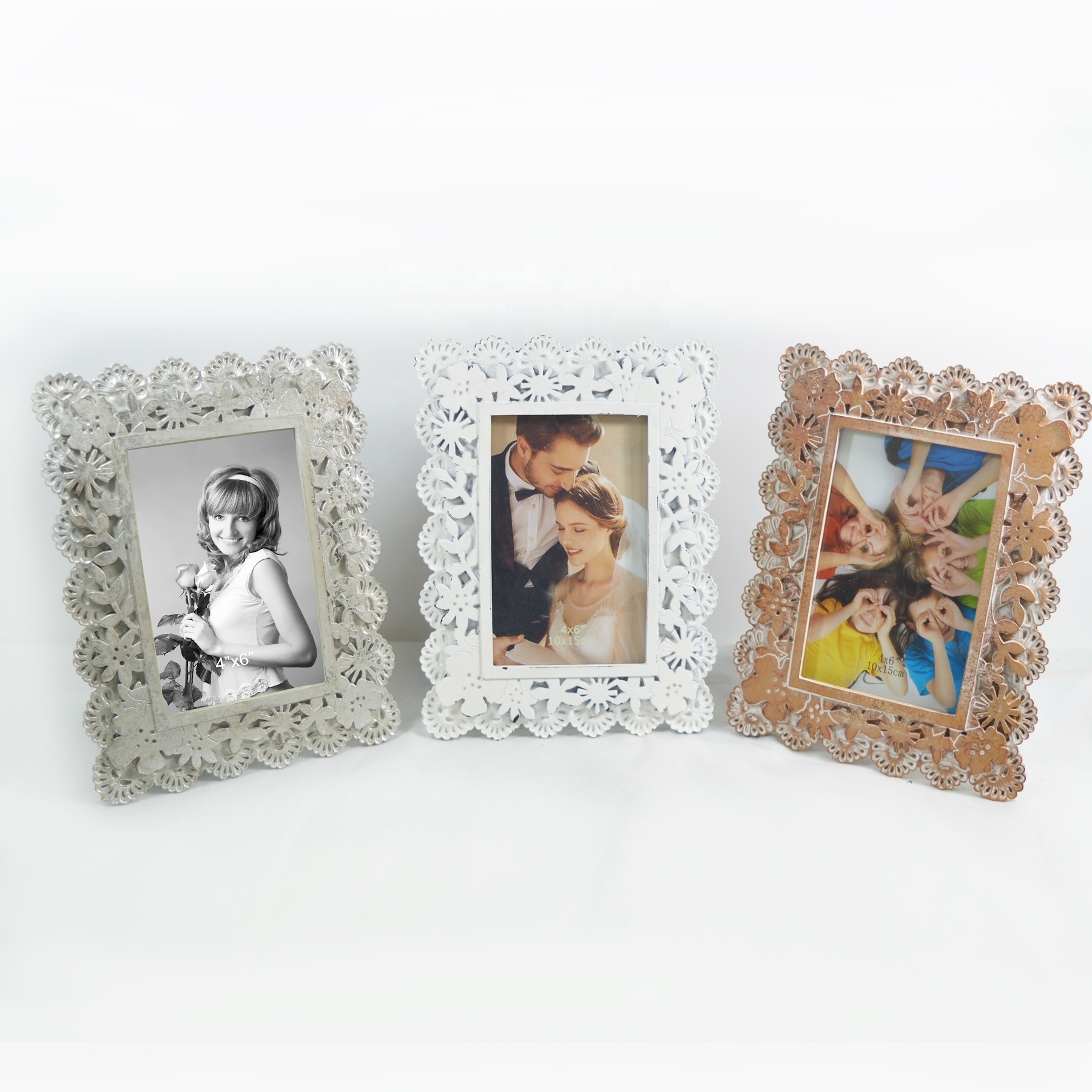 pewter antique photo frame german silver photo frame 4x6 photo frame