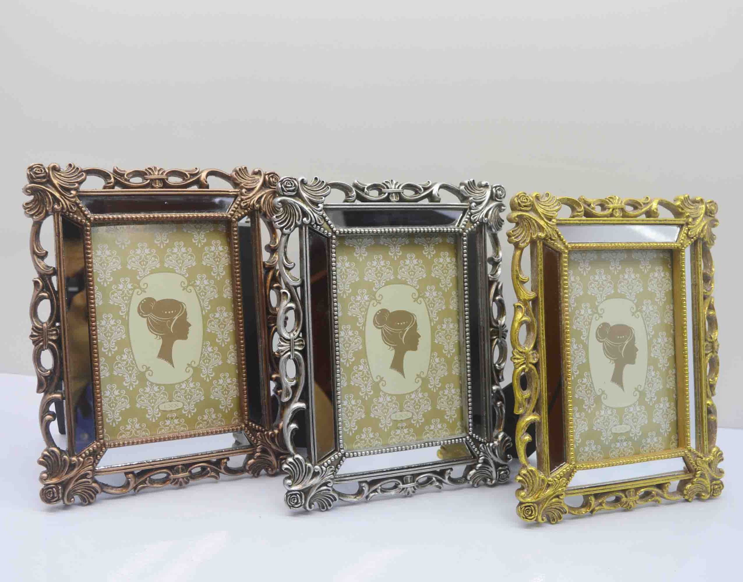 custom high quality cheap mini pink resin photo picture frames for home decor collage sexy photo picture frames