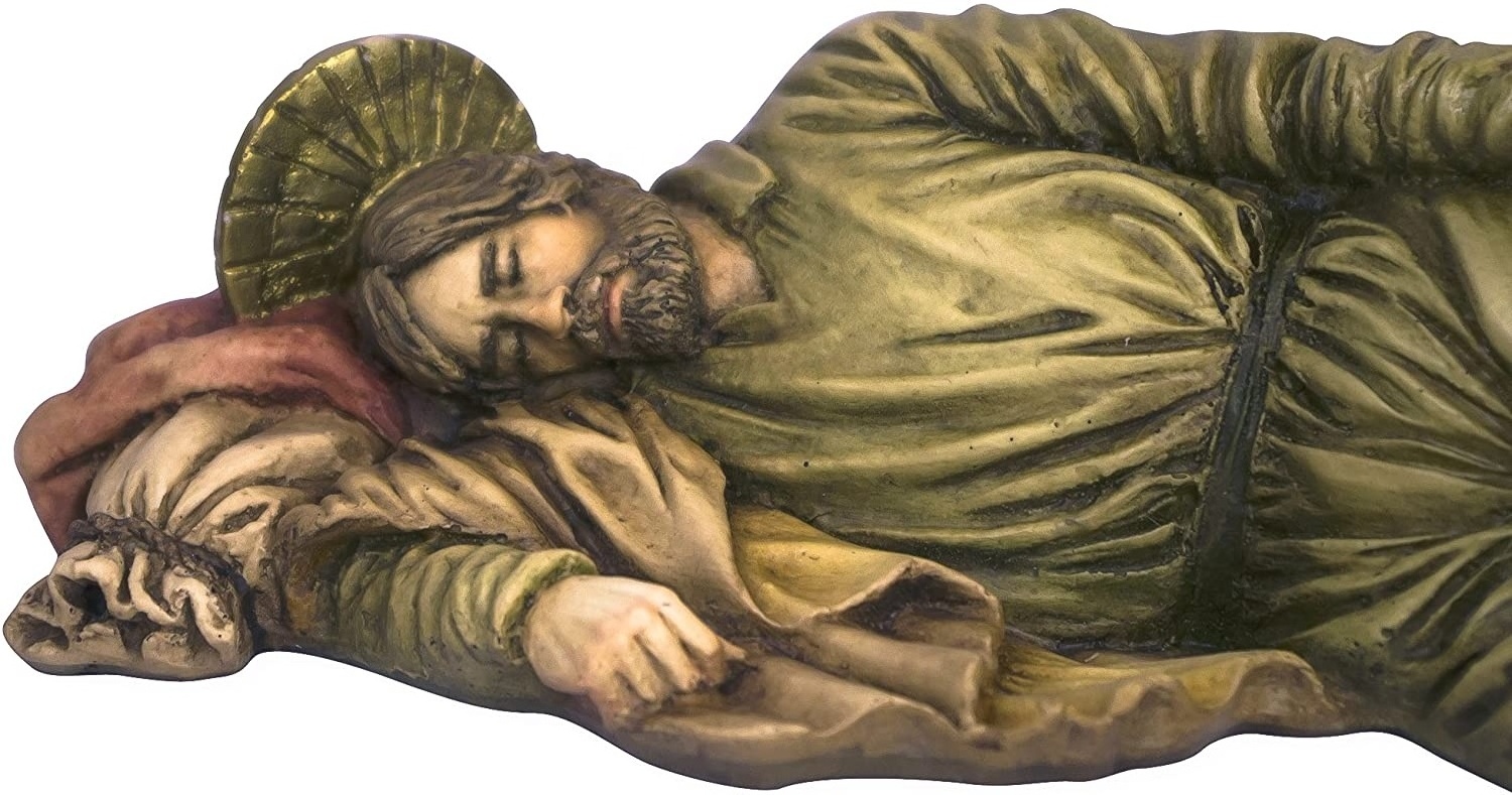 Resin Sleeping Saint Joseph Statue  Wholesale souvenirs polyresin cheap handicraft products religious statues wholesale