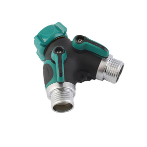 New Product Hot Selling Great Valve Matching 2-way Splitter With Shut Faucet Garden Water Connectors