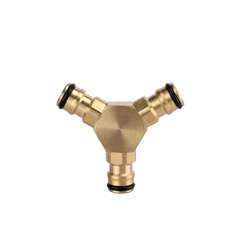 High Quality Durable 1/2 Inch Garden Faucet Tap Hose Connector Hose Splitter In Brass Material