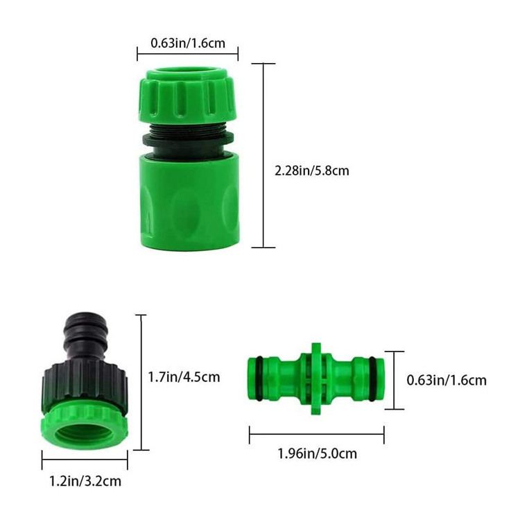 Professional 1/2 Inch Faucet Tap Connector Garden Hose Connector Set