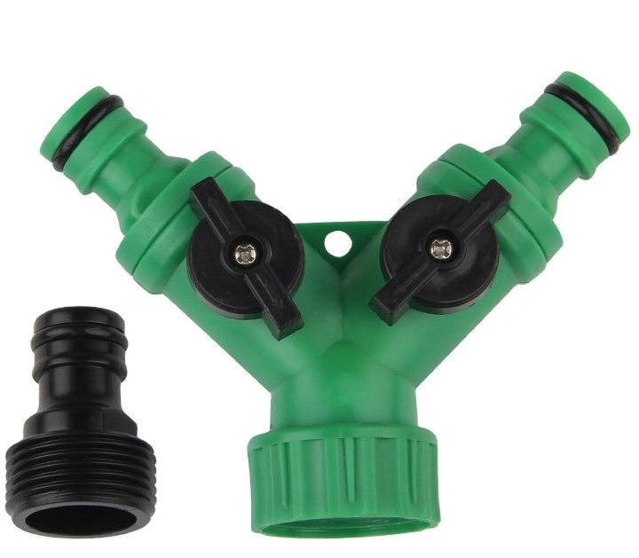 Factory Direct Sell High Quality Faucet Tap Connector 2 Way Garden Hose Splitter