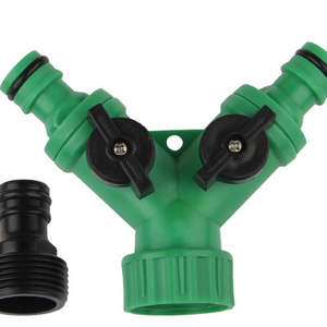 Factory Direct Sell High Quality Faucet Tap Connector 2 Way Garden Hose Splitter