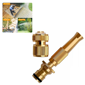 Twist Brass High Pressure Spray Gun Garden Hose Nozzle Car Wash Water Gun For Car Washing