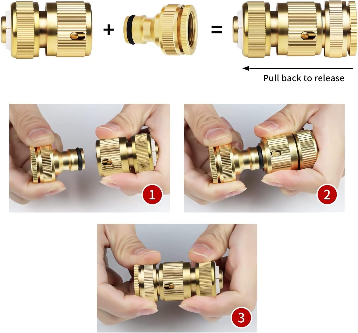 1/2 3/4 Durable Brass Garden Hose Fitting Garden Hose Female End Connector For Garden Supplies