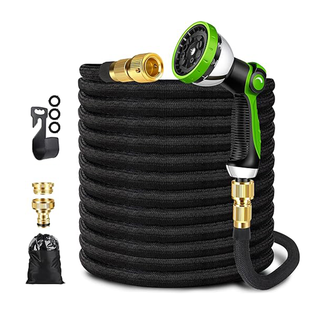 100FT 3 Times Expandable Garden Watering Hose Magic Hose Pipe With Latex Tube