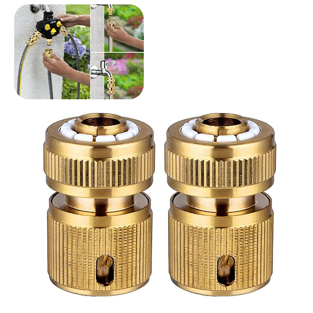 1/2 3/4 Durable Brass Garden Hose Fitting Garden Hose Female End Connector For Garden Supplies