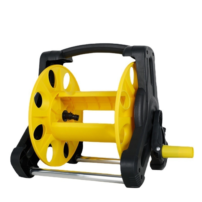 China Factory Supply Hot Selling Empty Plumbing Racks Hand Garden Hose Reel Plastic Hose Reel Rack