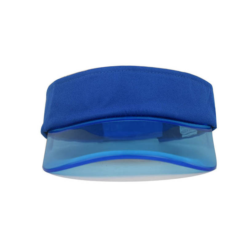 wholesale summer sunvisor gorro UV viceras tennis pvc solar transparent visor clear brim solar sun visor hat