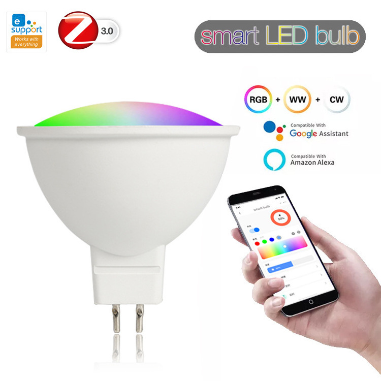 Smart WiFi Zigbee LED Light Bulb Dimmable E27 E14 GU10 RGBCW 2700-6500K LED Candle Lamp For Ewelink APP Alexa Google Home Yandex