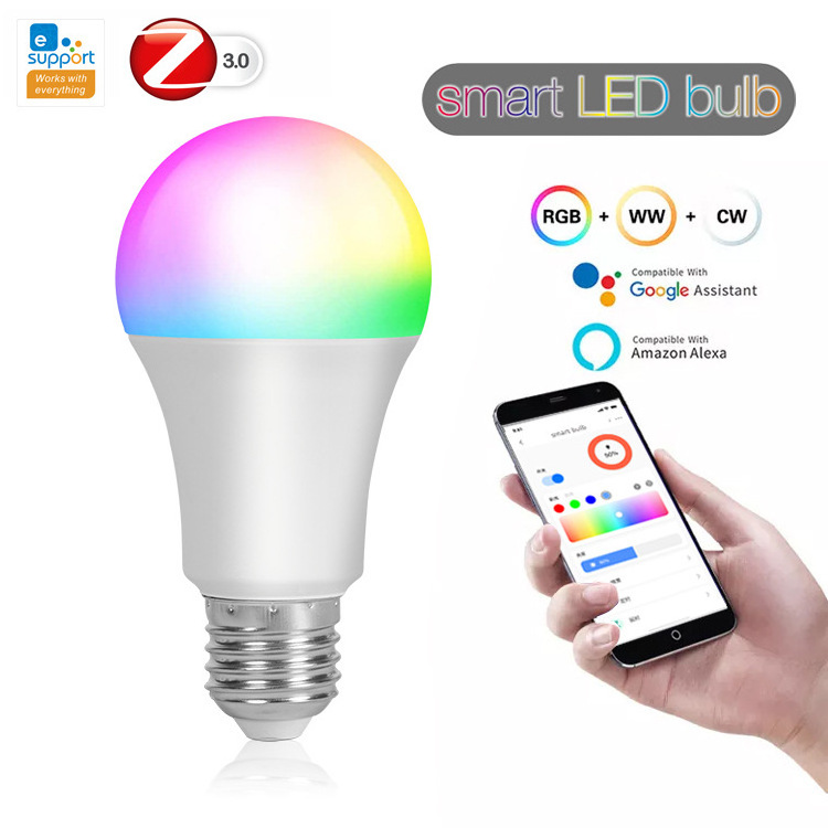 Smart WiFi Zigbee LED Light Bulb Dimmable E27 E14 GU10 RGBCW 2700-6500K LED Candle Lamp For Ewelink APP Alexa Google Home Yandex