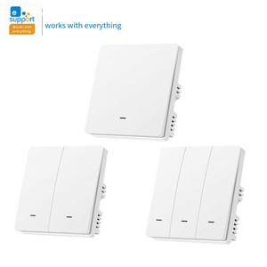 eWeLink 2.4G Smart Switch 220V No Neutral 1 2 3 Gang Wireless Remote Control Push Button Light Switches Smart Home Automation