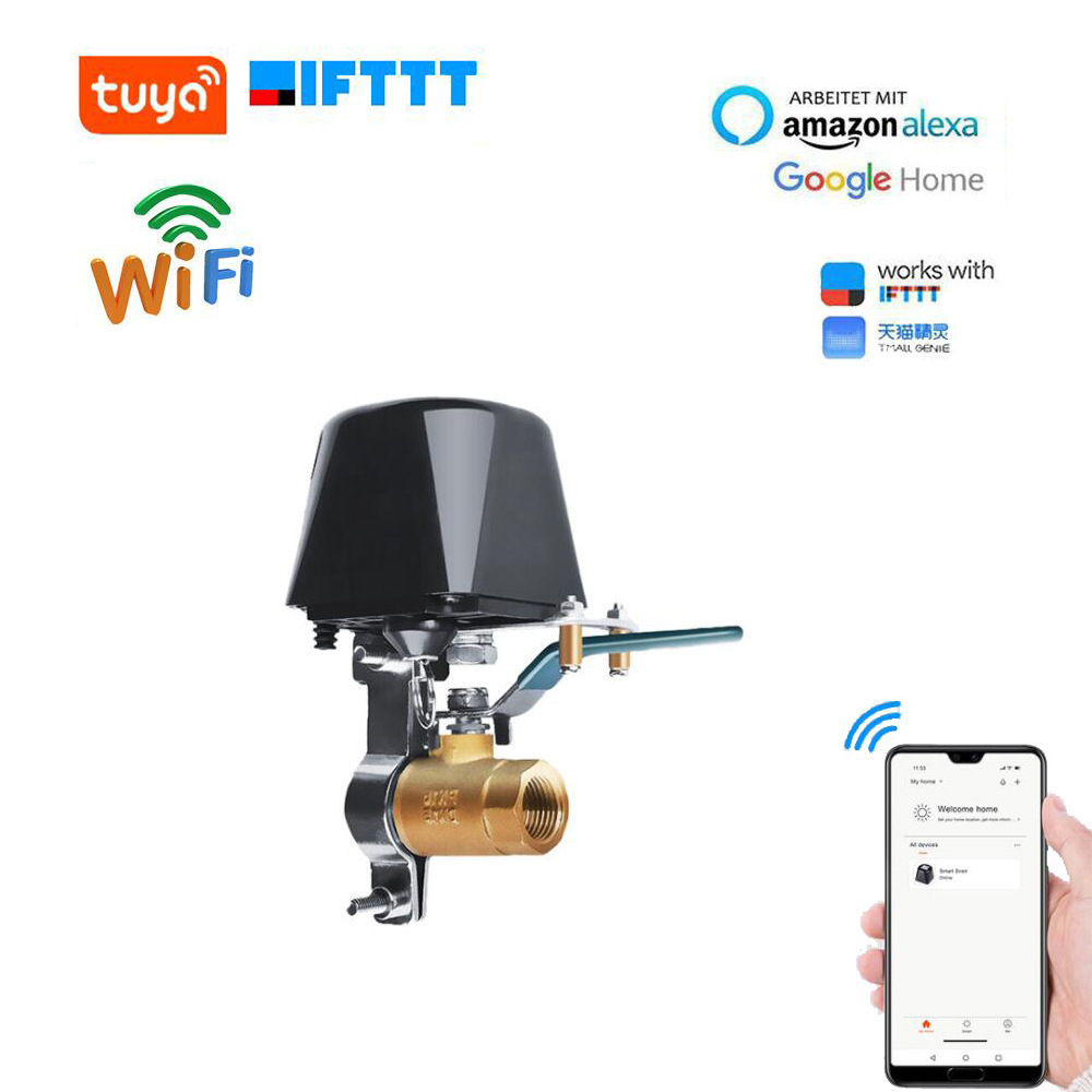 Tuya WiFi Water Valve Zigbee Gas Shutoff Controller Support Google Assistant Alexa Smart Wireless Control Tuay Smart Life App