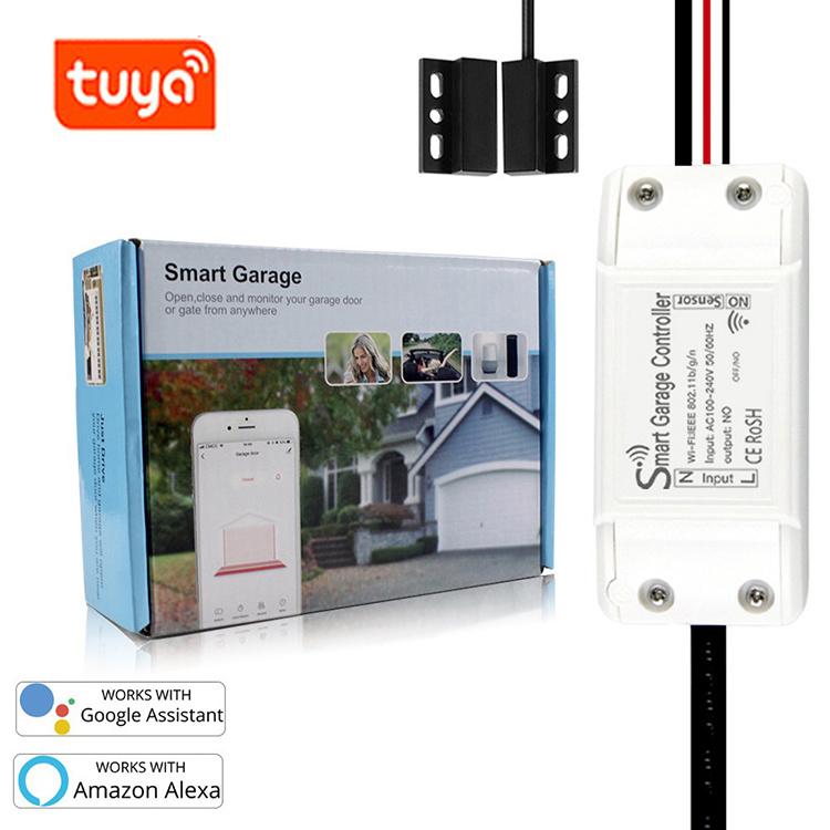 TUYA Smart Automatic Garage Door Opener 220V  Wireless Wifi Smart Switch Remote Control Garage Door Opener Close