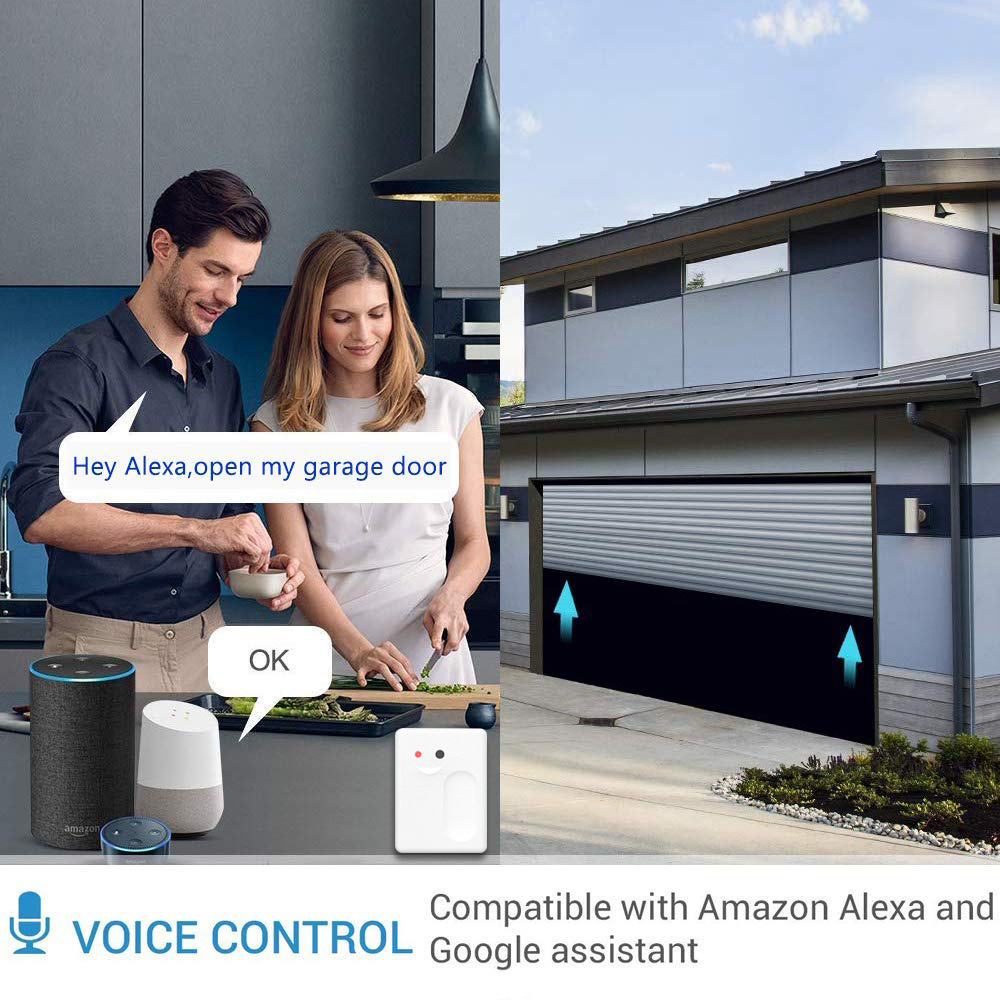 Tuya WiFi Remote Control Garage Door Wireless Open Close Smart Garage Opener Switch Compatible With Alexa Google Home