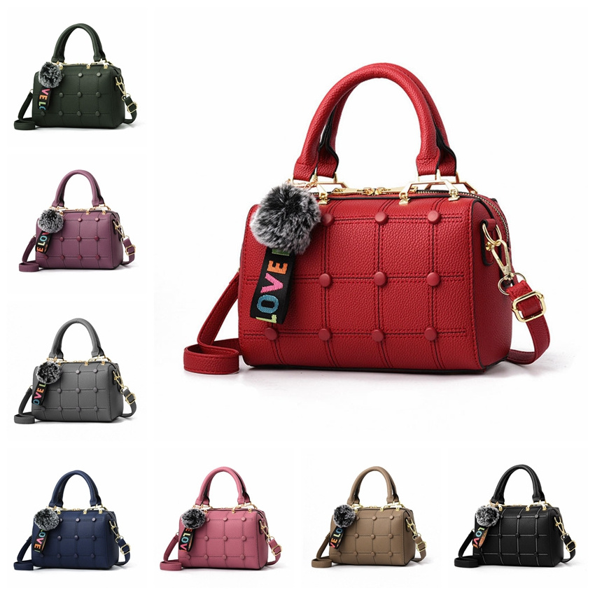 Lingyue NB1016 Cheap Boston Style Handbag New Studded Brands Handbags From China