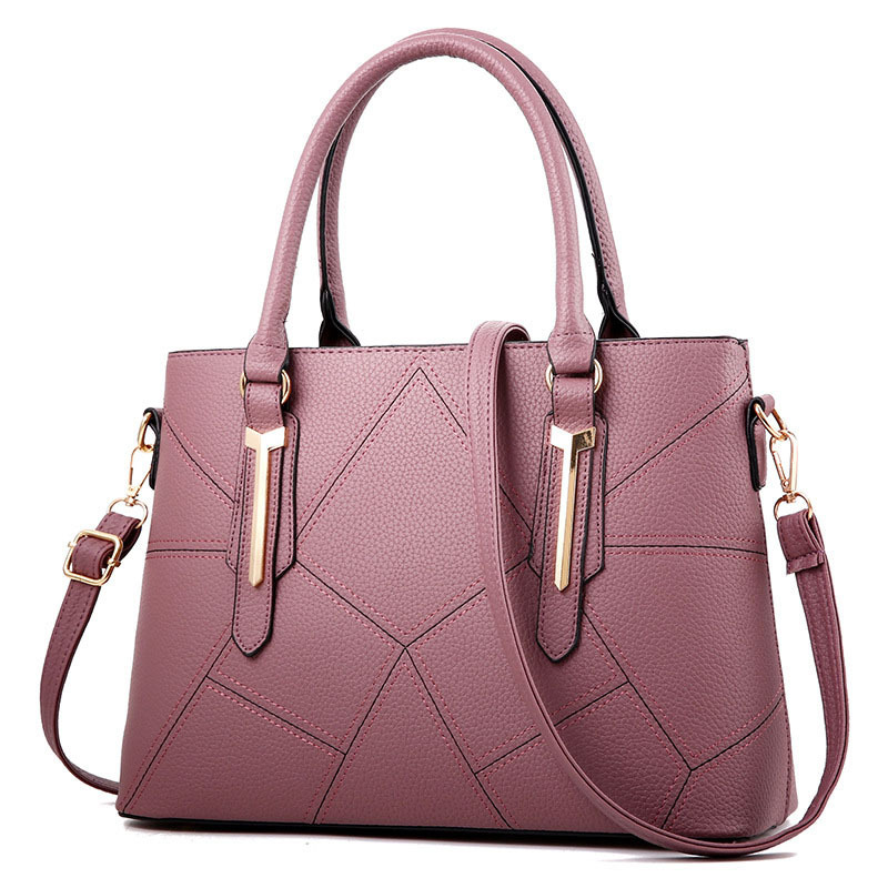 Wholesale Nice Cheap Women Handmade Designer Pink PU Leather Handbags