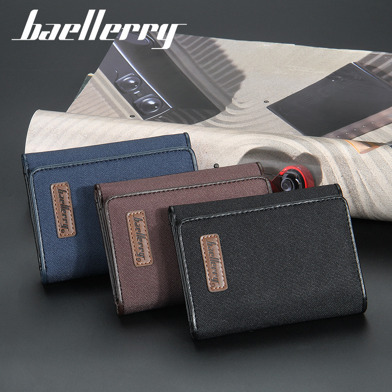 Baellerry Business Men Wallets Foldable High Quality Oxford Luxury Wallet