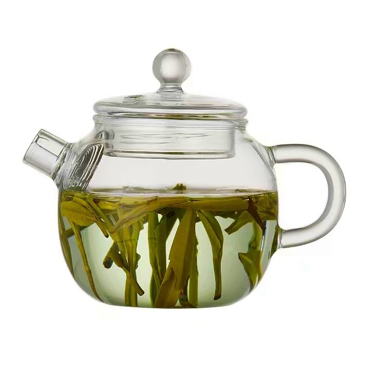 150ml/5oz Clear Glass Teapot Mini Tea Pot Small Teapot for One Person Use