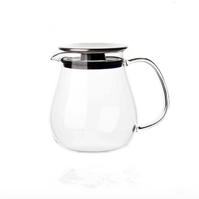 460ml 720ML One-Touch Glass Tea Maker Borosilicate Glass Tea Pot Glass Teapot and Kettle with Stainless Steel Filter Lid