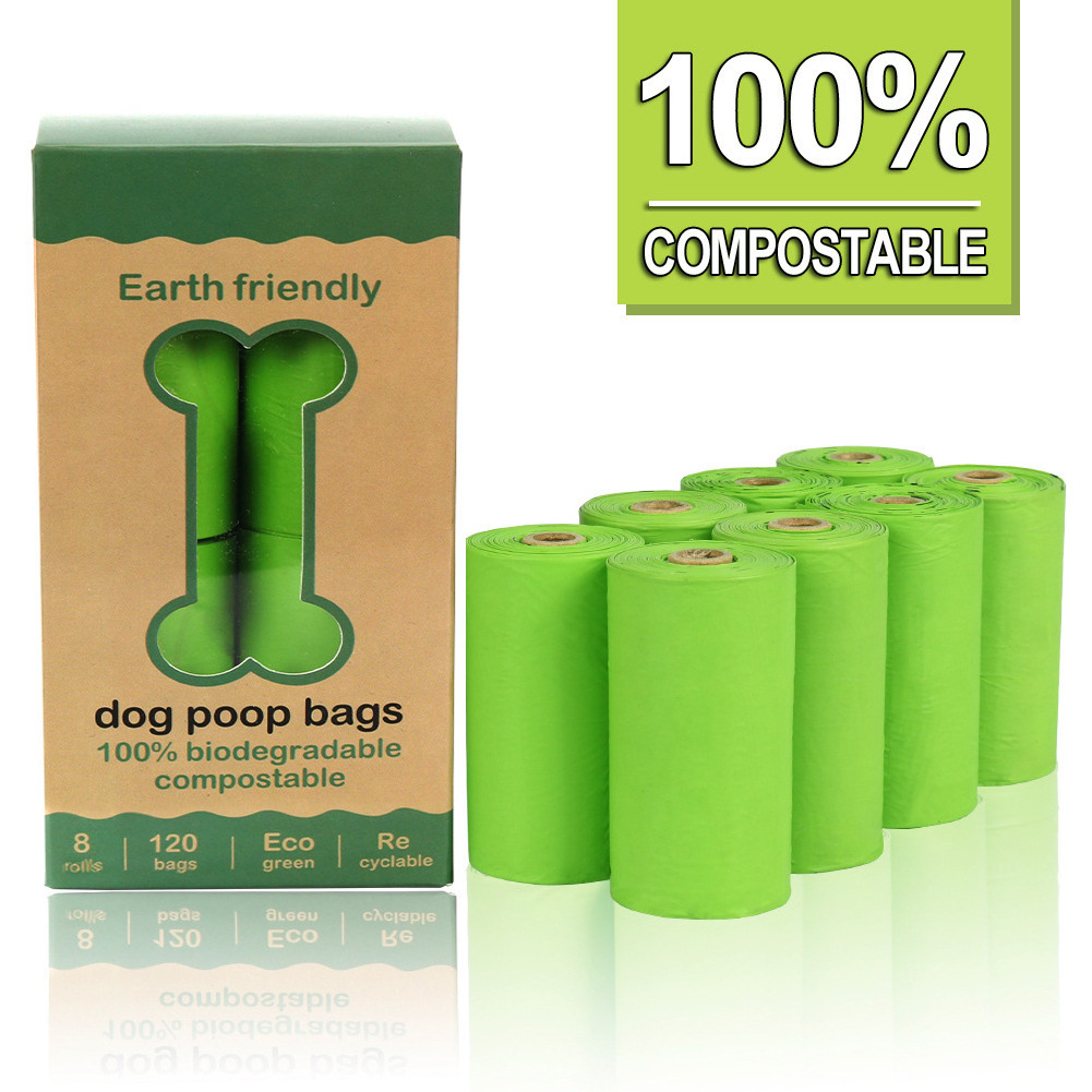 Custom Eco-friendly Bio Degradable Dog Cornstarch Eco Friendly Compostable Biodegradable Poop Bags For Pet Poop