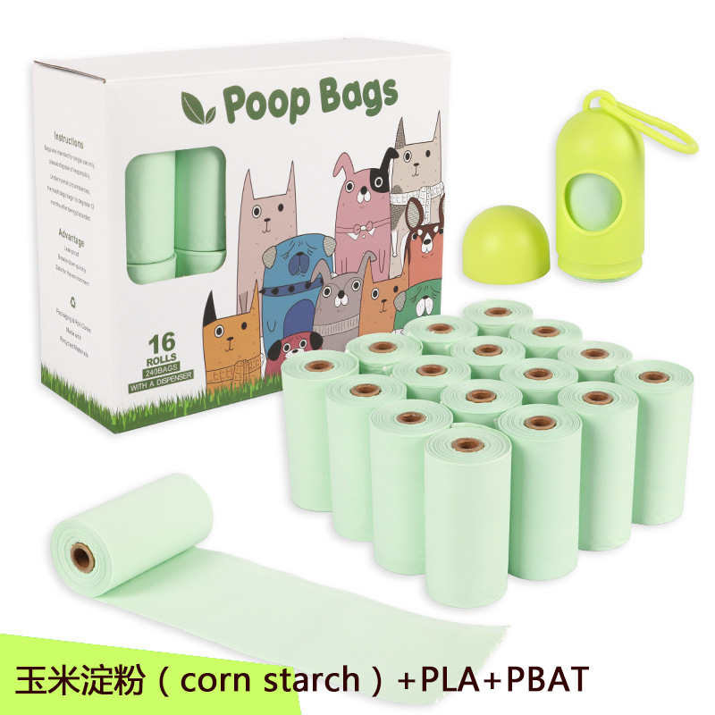 Custom Eco-friendly Bio Degradable Dog Cornstarch Eco Friendly Compostable Biodegradable Poop Bags For Pet Poop