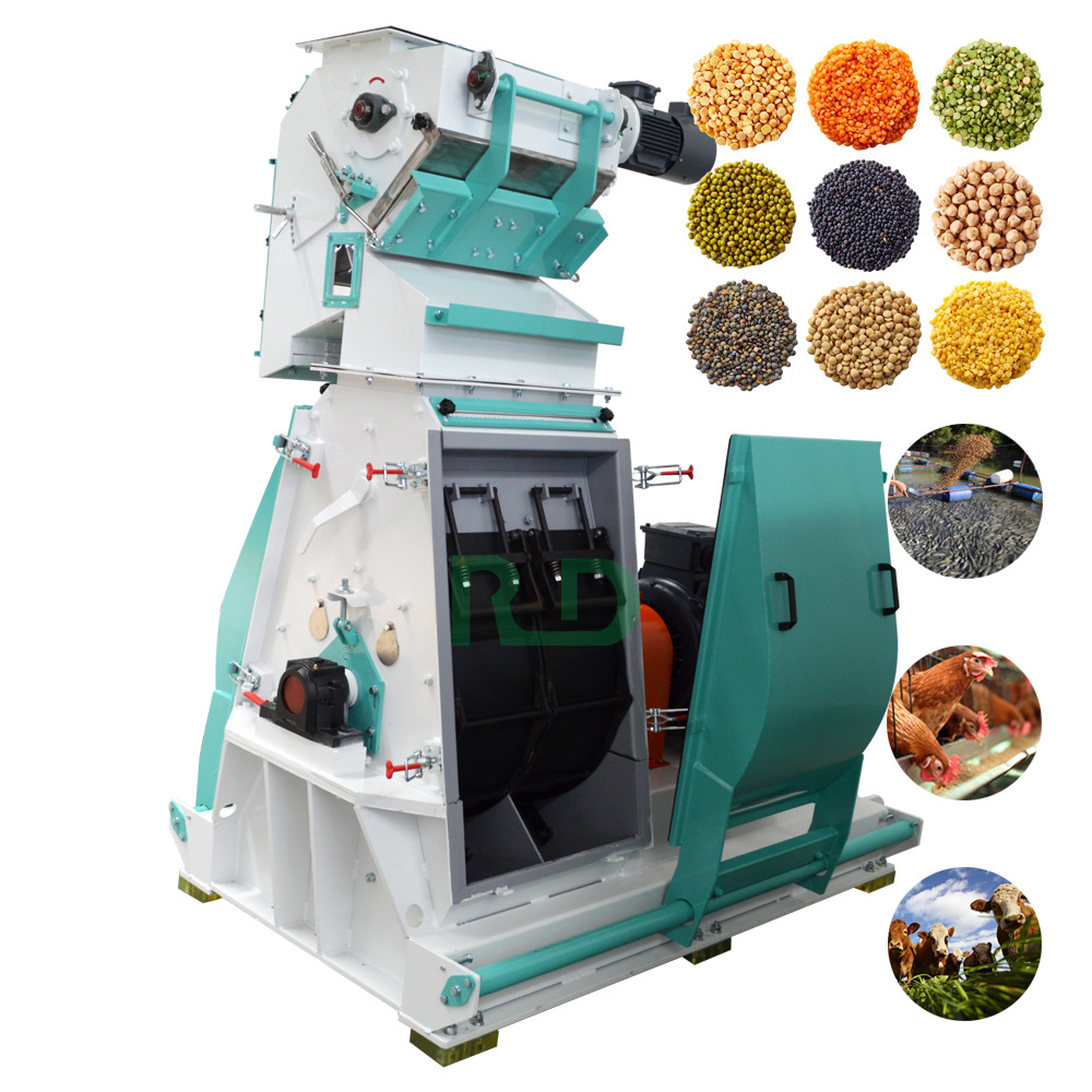 2024 HOT SALE Rongda 3-4T/H Stainless Steel Grain Sorghum Hammer Mill Feed Grinding Machine