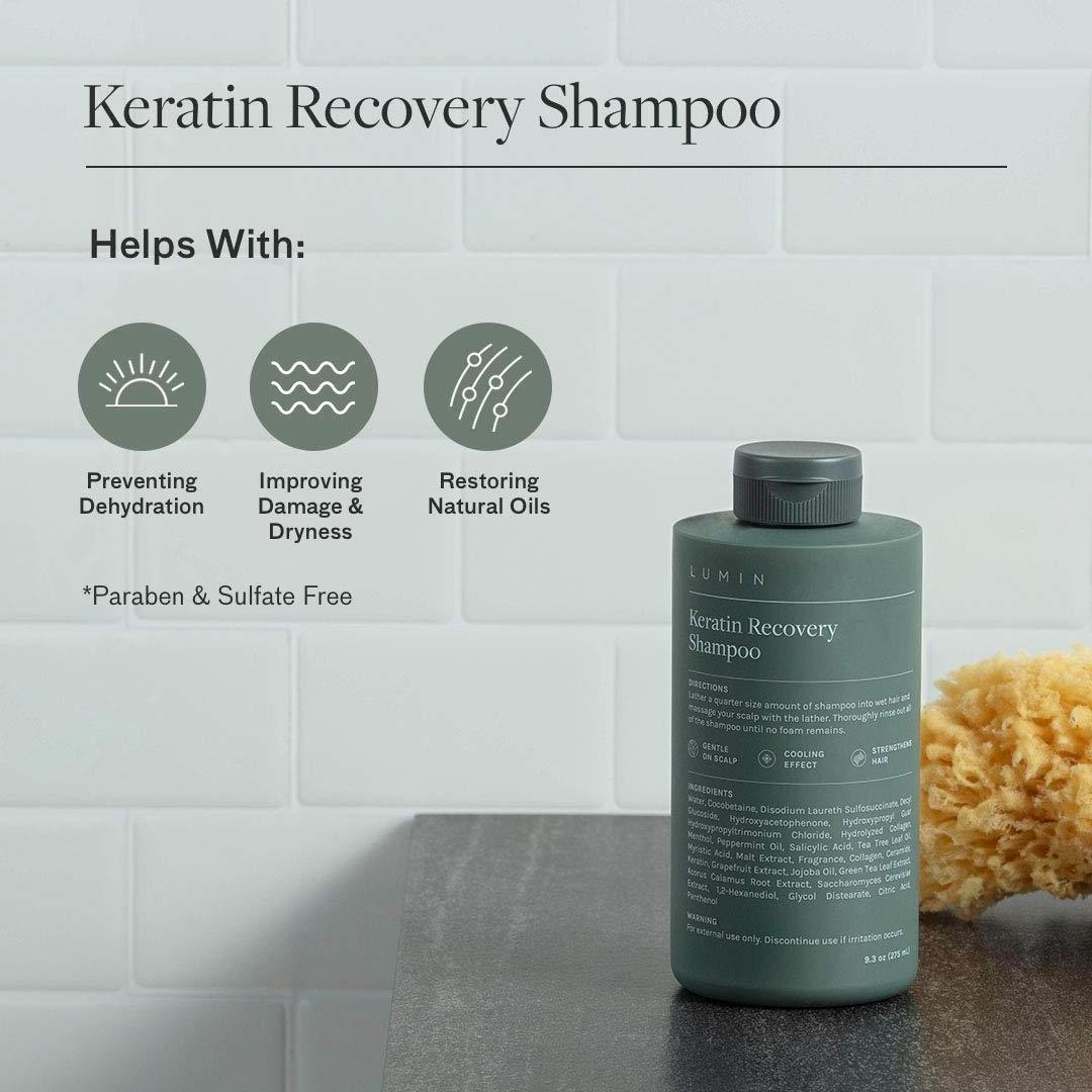 OEM Private Label Natural Organic Keratin Shampoo Scalp Recovery Set Hair growth Shampoo for men conditioner