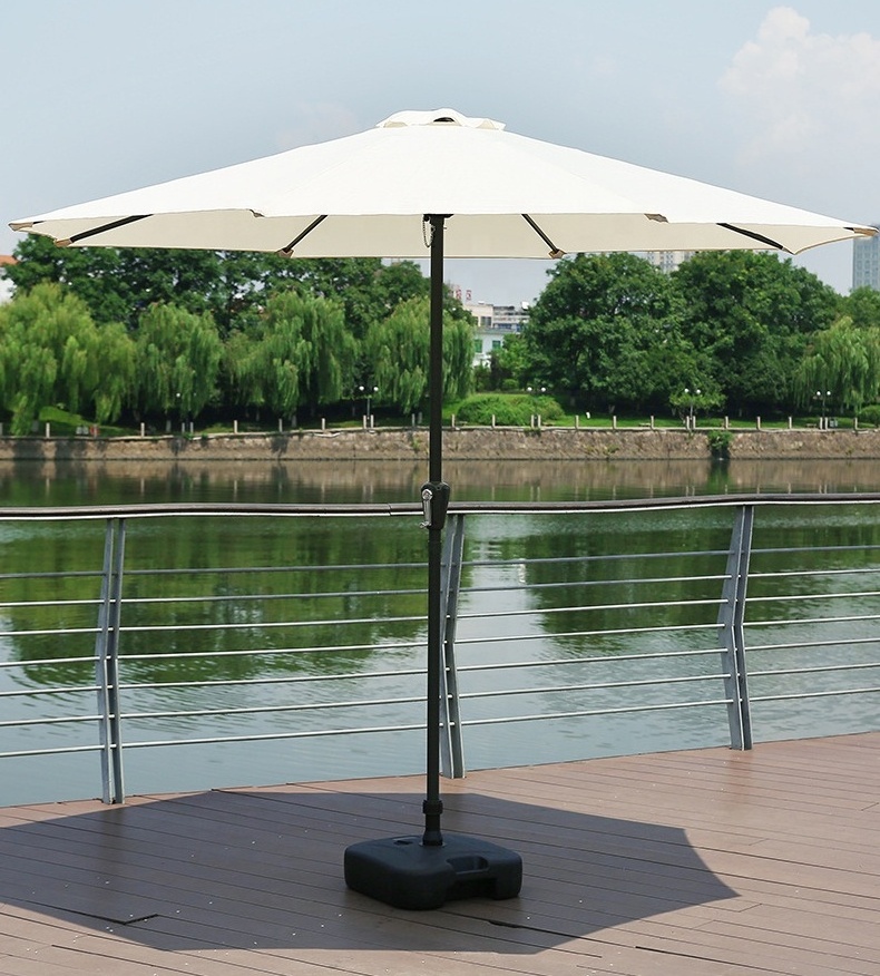 Top Quality 2.7M Big Aluminium Custom Logo Printing Decorative Patio Umbrella for Wedding