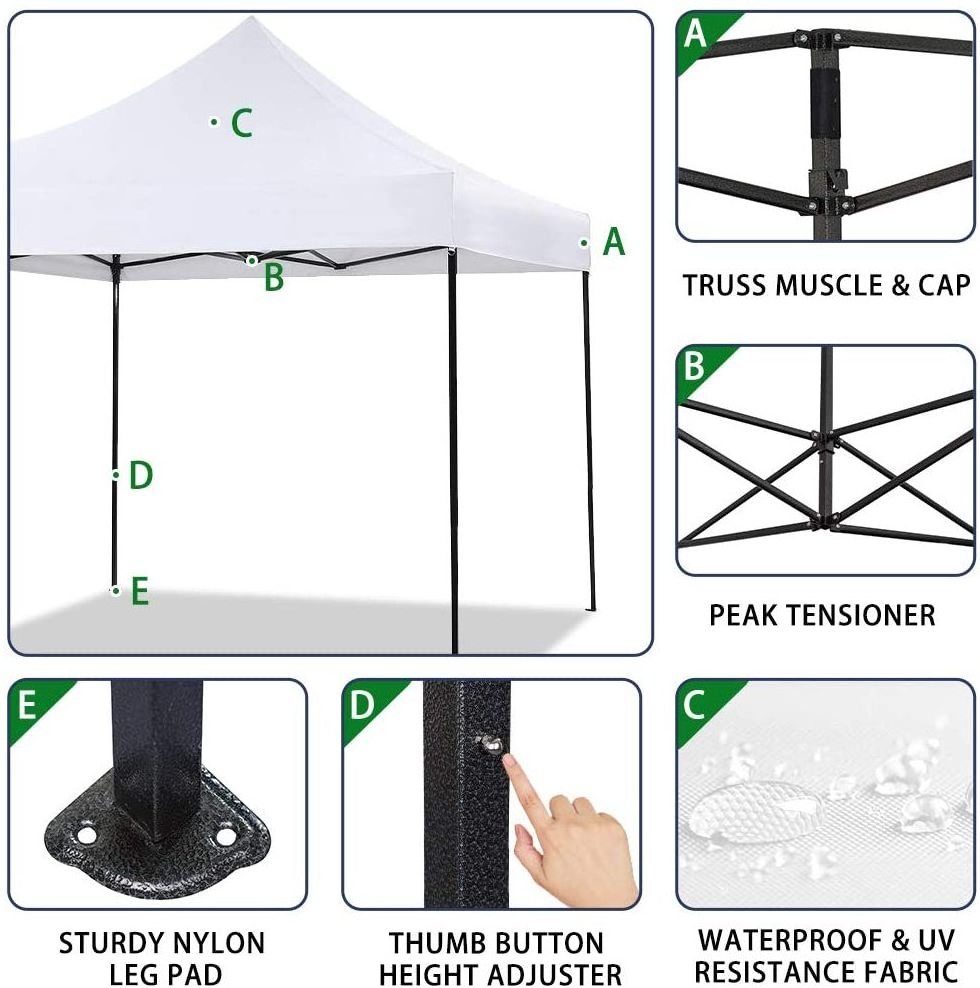 Professional Trade Show Folding Tent Canopy Marquee Pop Up Gazebo For Outdoor Camping