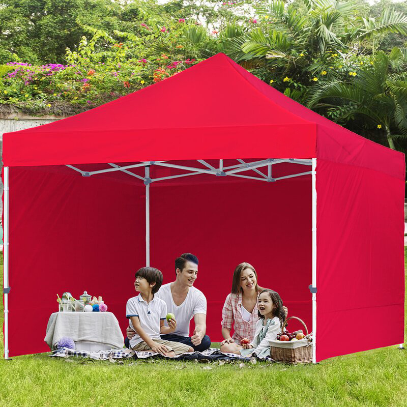 Akuan 10x10 Pop Up Canopy Commercial Instant Shelter Canopies with Removable Sidewalls