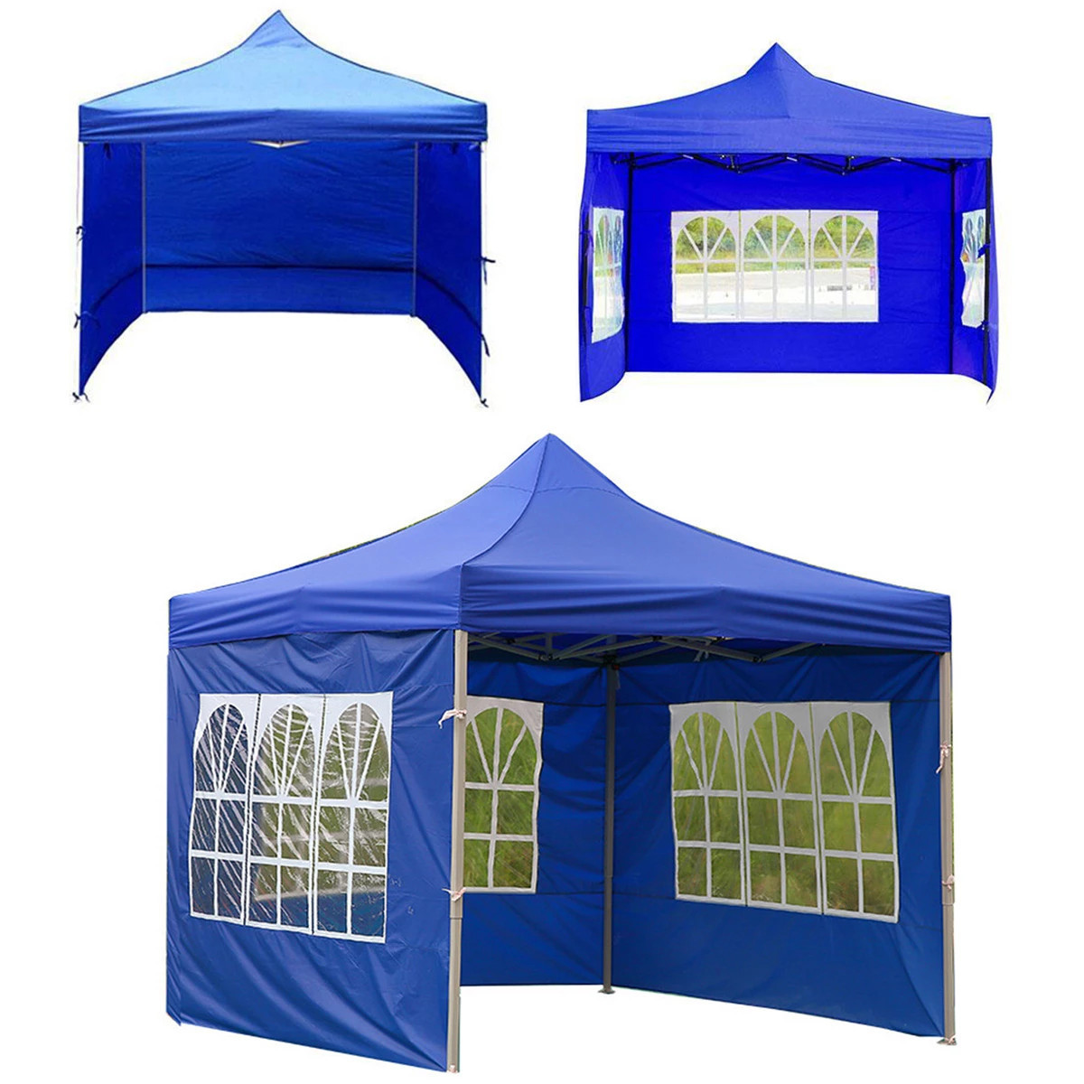 Akuan 10x10 Pop Up Canopy Commercial Instant Shelter Canopy with Removable Sidewalls