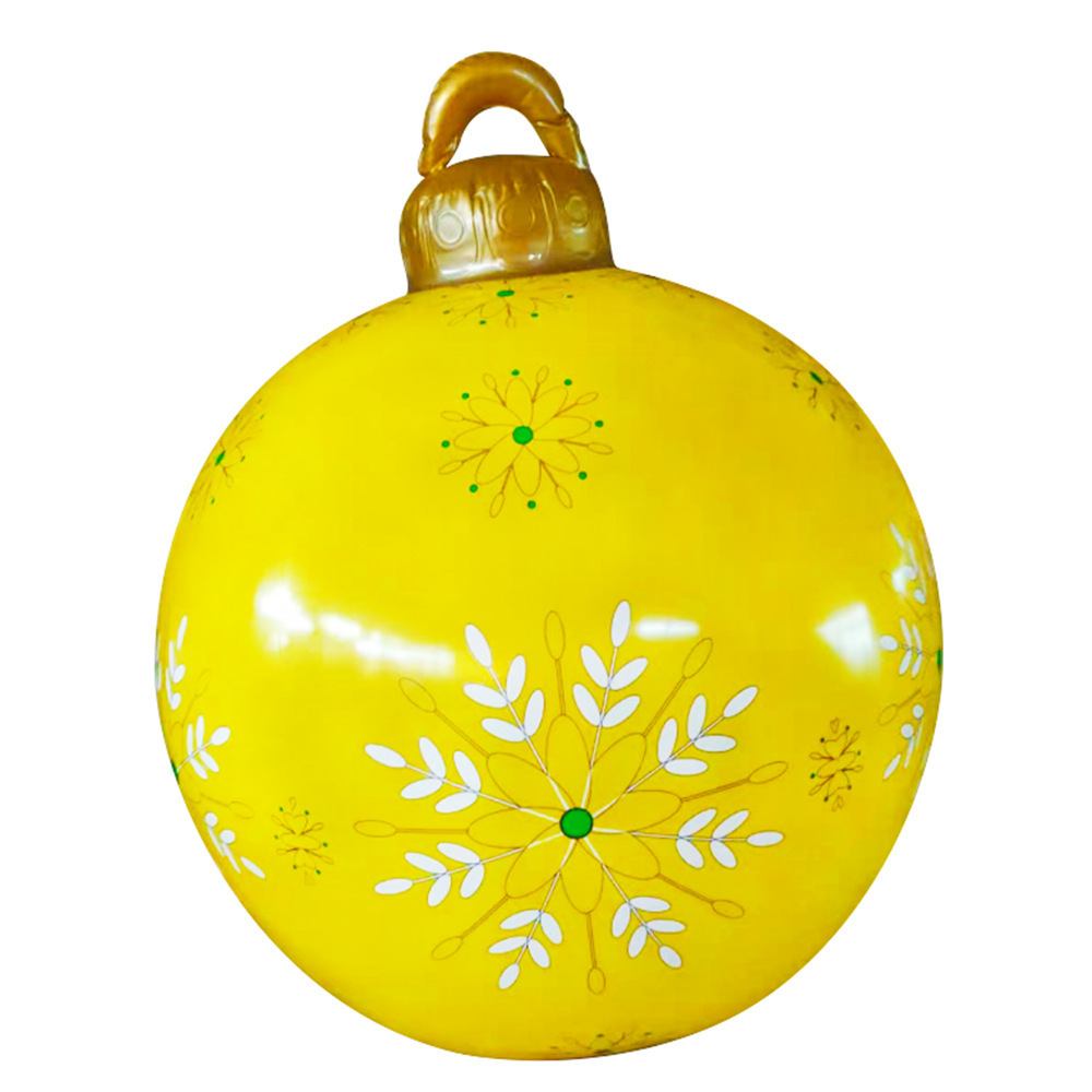 Custom PVC 60cm baubles Christmas inflatable balls and tree ornaments outdoor Christmas decorations outdoor Christmas ball