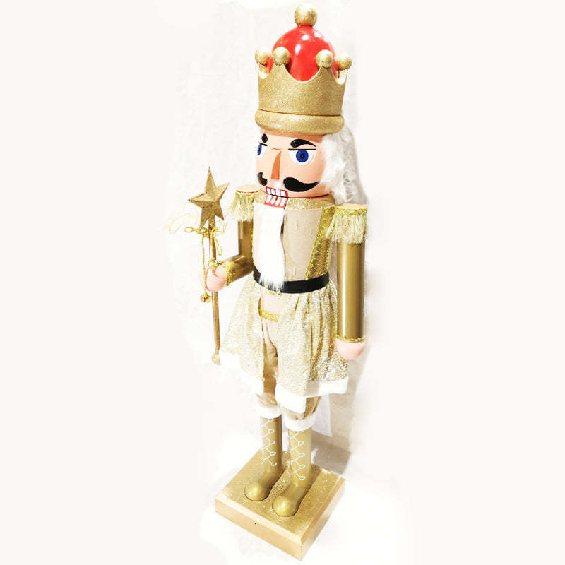 stocking 160cm Musical Animated Moving Nutcracker Sings Jingle Bells Christmas Decoration life size nutcracker soldier