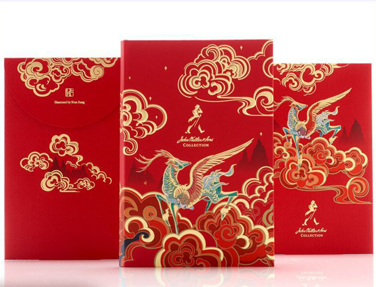 Chinese New Year Dragon Decorations 2024 Crafts Custom Gifts Luxury Red Envelop Chinese New Year Red Envelope