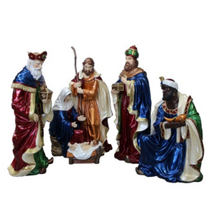 Navidad decor resin crafts jesus statues life size religious scene outdoor nativity set christmas figurines decorations