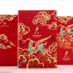 Chinese New Year Dragon Decorations 2024 Crafts Custom Gifts Luxury Red Envelop Chinese New Year Red Envelope