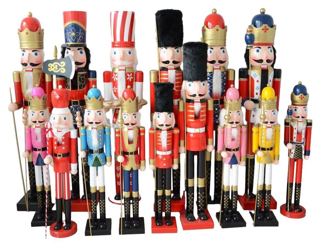 Life Size Nutcracker Christmas 180 cm Giant Wood Toys Ornaments Outdoor Christmas Decorations Large 6ft Nutcracker