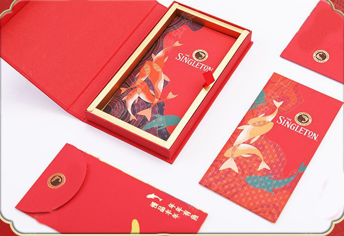 Chinese New Year Dragon Decorations 2024 Crafts Custom Gifts Luxury Red Envelop Chinese New Year Red Envelope