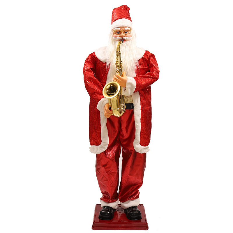 Commercial Christmas Decor Santa Claus Electrical Dancing Moving Outdoor Christmas Decorations Large Santa Claus With Music