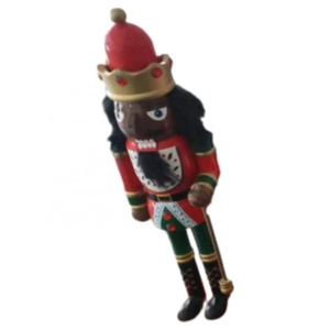 Custom Black African American Wooden Ornaments Nutcracker Christmas Figurine Toys Gifts Dolls Decorations Nutcracker