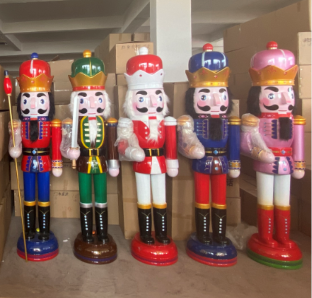 Large Nutcracker Plastic Life Size Christmas Decoration Outdoor Christmas Ornament Toys 6ft Nutcracker Soldier