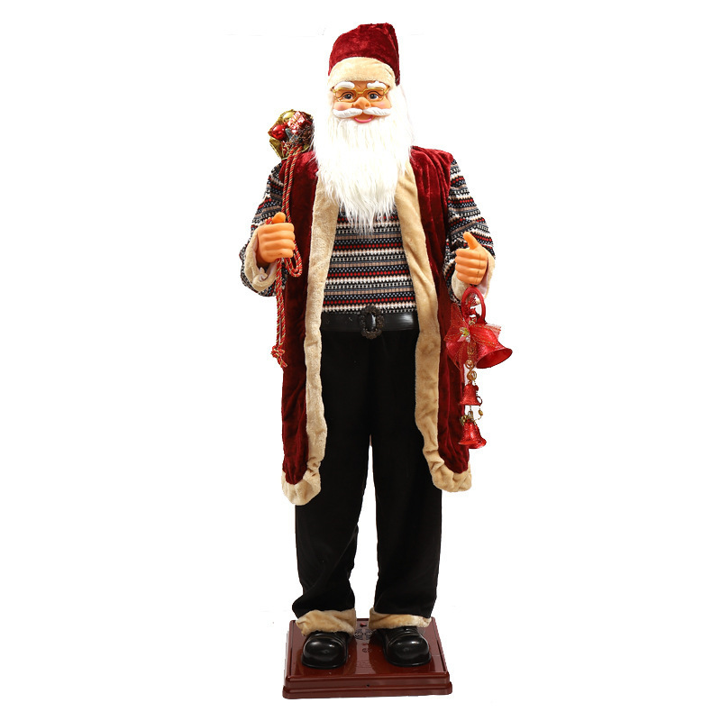 Commercial Christmas Decor Santa Claus Electrical Dancing Moving Outdoor Christmas Decorations Large Santa Claus With Music