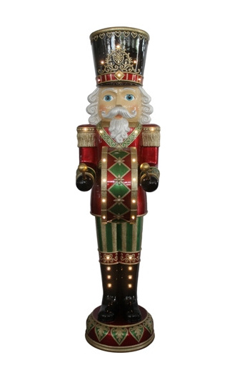 animated resin crafts giant large resin life size Christmas nutcracker soldier 6ft moving lighting outdoor Christmas decorations