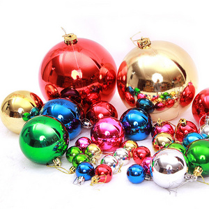 New Christmas decorations 20cm/30cm/40cm/50cm/60cm  big/giant Christmas ball plastic Christmas baubles