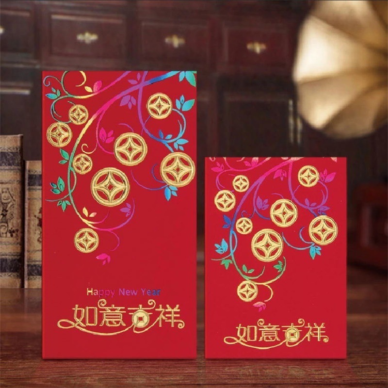 Chinese New Year Dragon Decorations 2024 Crafts Custom Gifts Luxury Red Envelop Chinese New Year Red Envelope